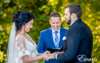 image of a bride and groom getting married