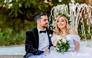image of a bride and groom